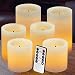Flameless Candles -Battery Candles-Battery Powered Classic Pillar Optical Fiber Wick Real Wax Candle Set (3"x3"/4"/5") with 10-key Remote Control Timer (2/4/6/8 Hours) comenzar