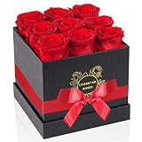 UFOREVER ROSES Preserved Roses in a Box Valentines Day Gifts for Her Mothers Day Roses, Flowers for