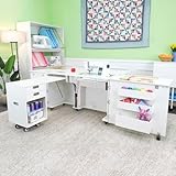 Arrow Sewing Aussie Dual Rail Electric Sewing Cabinet, Ash-White