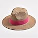 Straw Hat For Women Panama Soft Shaped Sun Outdoor UV Protection Travel Hat Peach pnnrk 56-58CM