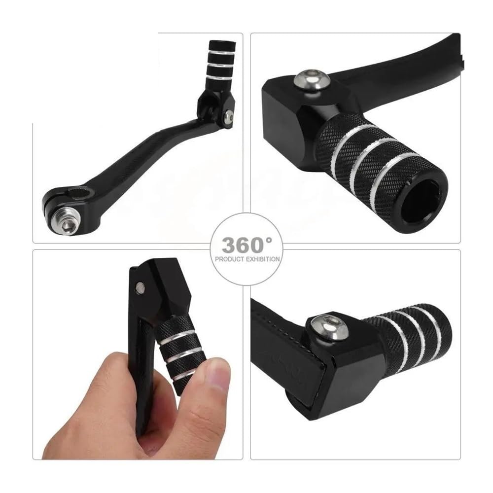 Moto Levier Changement Levier Pédale Changement Vitesse CNC pour Moto pour Kayo T2 T4 XR CRF 50 70 110 SSR SDG WPB DHZ MX Xmotor pour ATV Dirt Bike Levier Vitesses Shifter Pédale(Silver)