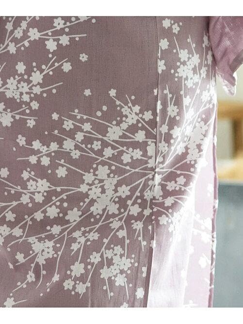 【新品】utatane ウタタネ　浴衣　帯　下駄　かすみ草　くすみラベンダー utatane 浴衣 レディース セット 3点セット 帯 下駄