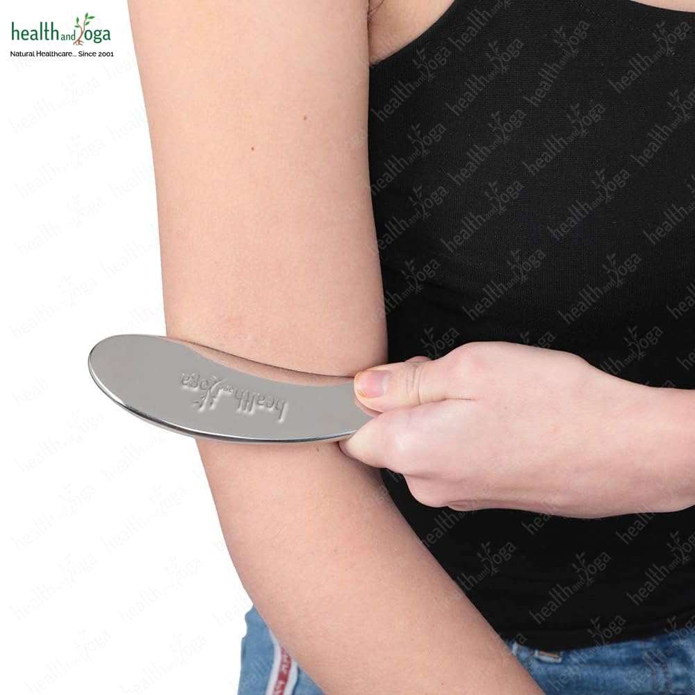 SoulGenie SteloLift Super narzędzie do masażu Gua Sha ze stali nierdzewnej klasy 304, narzędzie do mobilizacji tkanek miękkich, łagodzenie bólu mięśni, uwalnianie stresu i rozbijanie tkanki