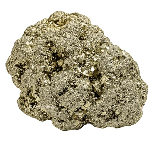 Image of Pyrite Stone Original Cluster Samples - High Energy Natural Iron Pyrite Stone Gold Rock Reiki Crystal Used for Increased Willpower and Manifestation (4 to 5 KG Pyrite)