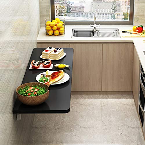 Mesa Plegable de Pared Mesa de trabajo plegable montada en la pared Mesa de hoja abatible, Cocina Mesa de comedor de madera maciza, Oficina Inicio Niños Escritorios y estaciones de trabajo