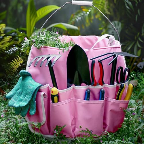 Sac à outils de jardinage robuste en toile durable et finitions soignées - 6