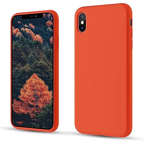 CALOOP Slim-Fit Liquid Silicone Case for iPhone X/XS Cover