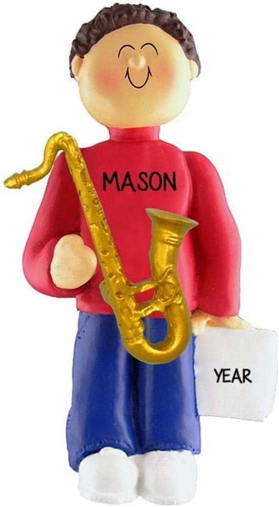 Saxophone Personalized Music Ornament