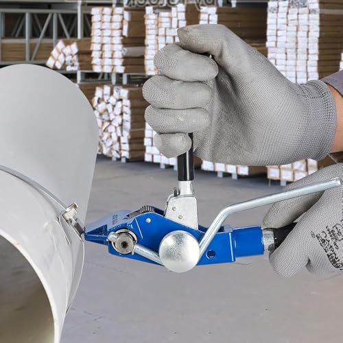Herramienta manual de prensa de correa de acero sin hebilla para flejar, sujetar y cortar, ideal para agrupar cables, tuberías y carteles