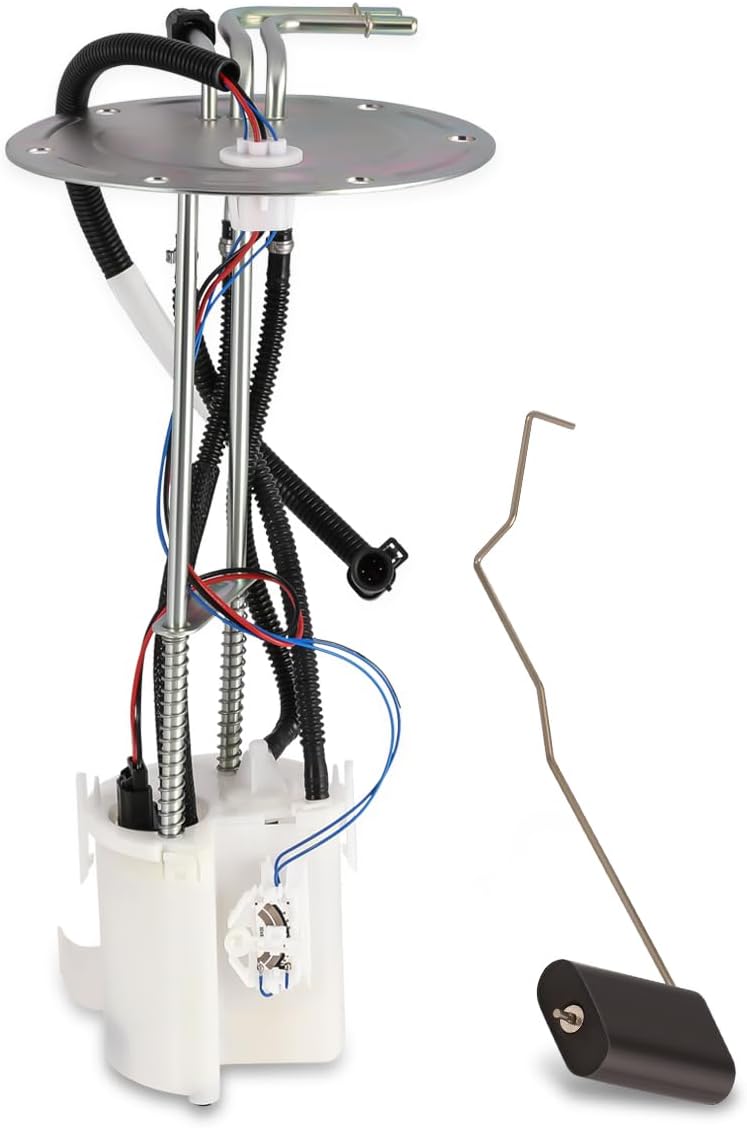 Auto Dynasty E2282M Electric Fuel Pump Module Assembly with Sending Unit Compatible with Ford E-150 E-250 E-350 4.9L 5.8L 7.5L 1992-1996, 12V, White