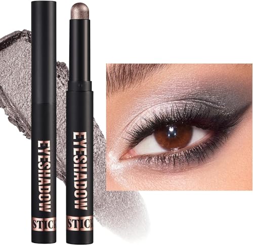 Eyeshadow Stick，Glitter and Matte Eyeshadow，Creme Lidschatten，Waterproof，Glitzerndes Augen-Make-up â€¦ – Miniatur
