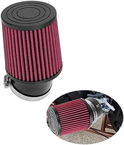 62mm Air Filter Kit 2-7/16" Id Engine Cleaner 420cc High Performance Compatible For Predator 212cc / Clone 196cc Atv Gx160 Gx200 Scooter Quad Go Kart Moped Honda Gx390 Dirt Racing Bike (Red)