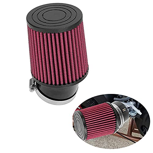 62Mm Air Filter Kit 2-7/16" Id Engine Cleaner 420Cc High Performance Compatible For Predator 212Cc / Clone 196Cc Atv Gx160 Gx200 Scooter Quad Go Kart Moped Honda Gx390 Dirt Racing Bike (Red) #TOP1