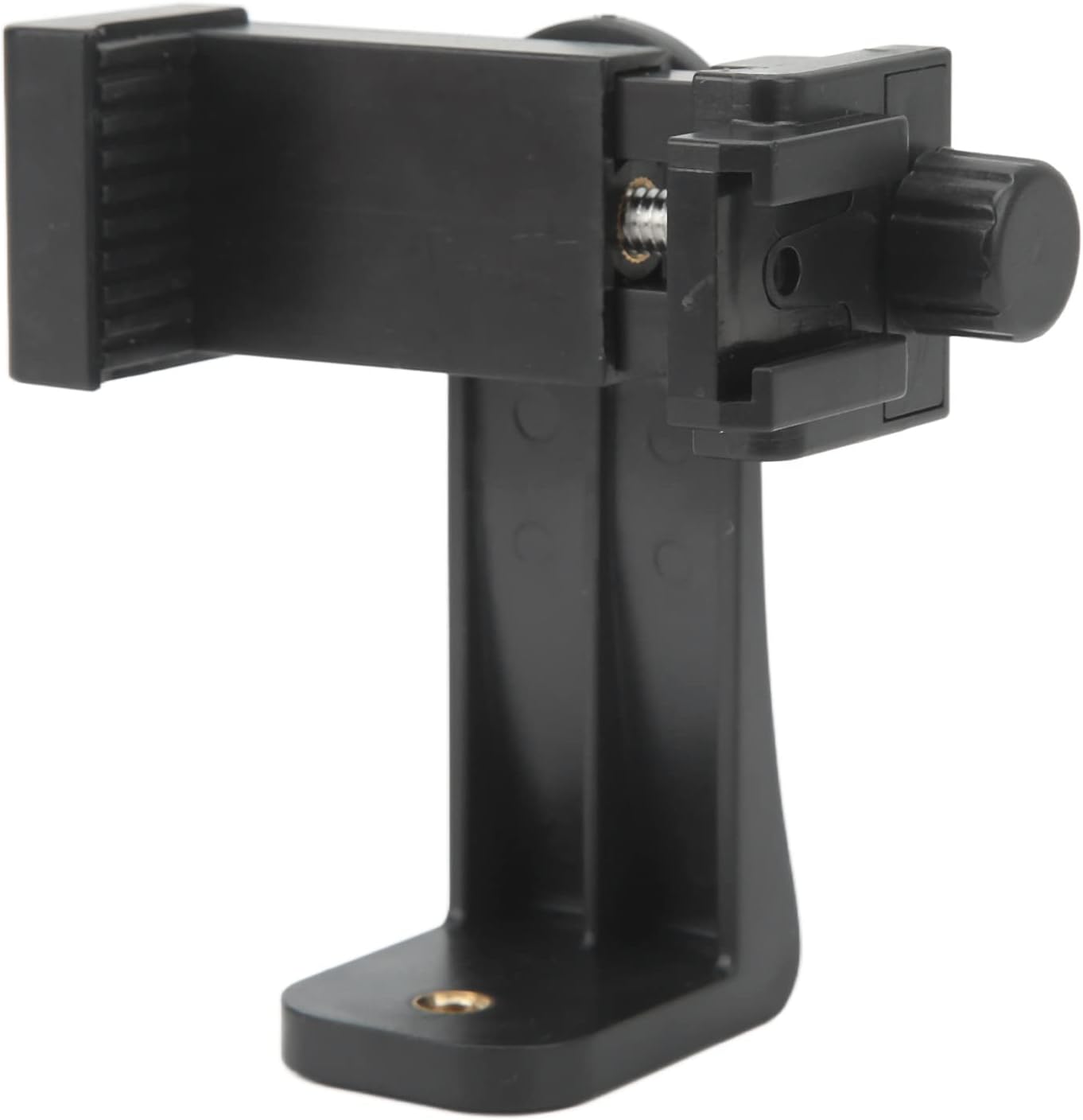 Cell Phone Clip Holder, 360° Rotation Cell Phone Clip Holder with 1/4 Inch Screw and Cold Shoe Port, Phone Tripod Mount for Live Streaming and Vlogging