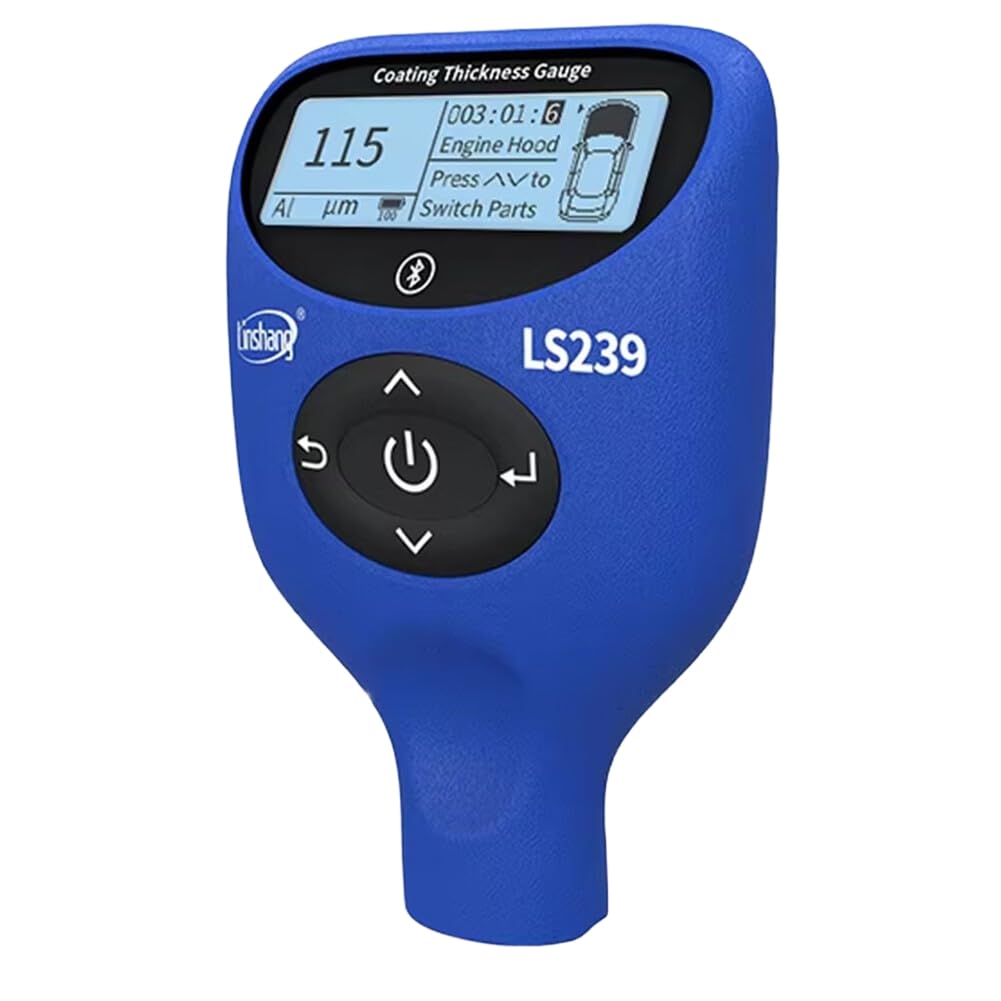 LS239 Upgrade tester lakieru samochodowego o wysokiej dokładności 0,0-5000 μm, profesjonalna grubość powłoki