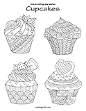 Livre de coloriage pour adultes Cupcakes 1 (French Edition)