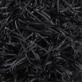 NVGVUP 100g Geschreddertes Seidenpapier für Geschenkboxen: Schwarz Füllmaterial Geschreddertes Papier, Raffia Füllmaterial für Party Geschenkkörben, Geschenkverpackung