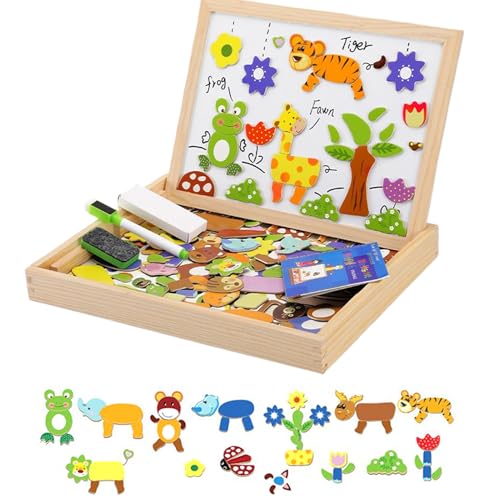Jeu magnétique en bois apprentissage écriture dessin