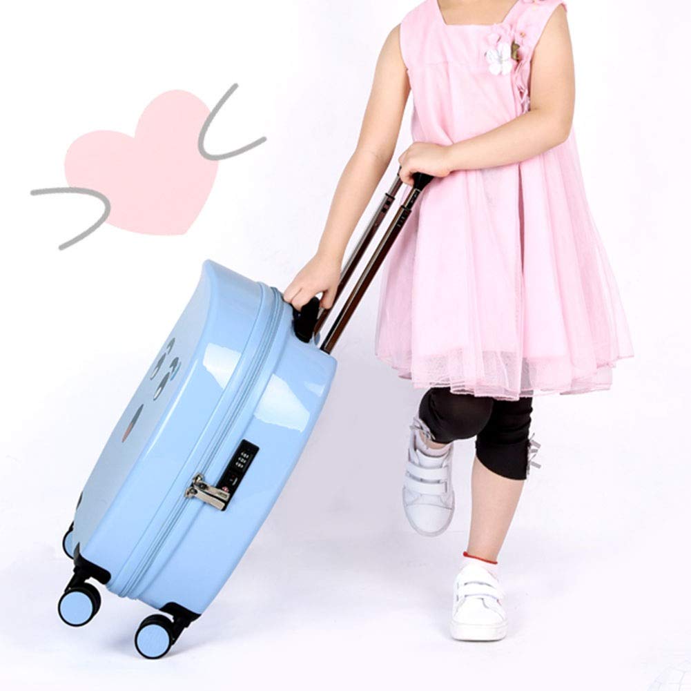 ADITAM ZHANGQIANG Valigia Trolley da Viaggio 5 Città Trolley Approvato da Cabina, Blu (Color : Yellow, Size : 17.5cm) Double The Comfort