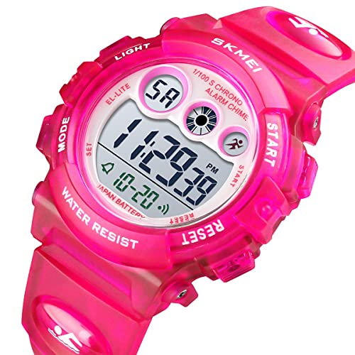 Image of GOLDEN HOUR Watches for Kids Digital Sport Waterproof Boys Girls Watch Outdoor 12 /24 H Alarm EL Backlight Stopwatch Military Child Wristwatch Ages 3-15