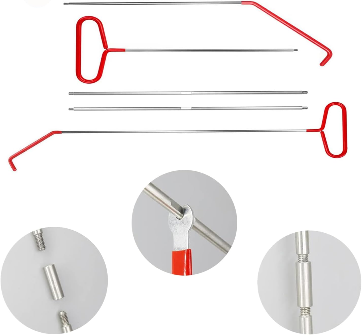 Portable Repair Tools,Magnetic Flexible Claw Grabber Pickup Tool with Bright LED Light
