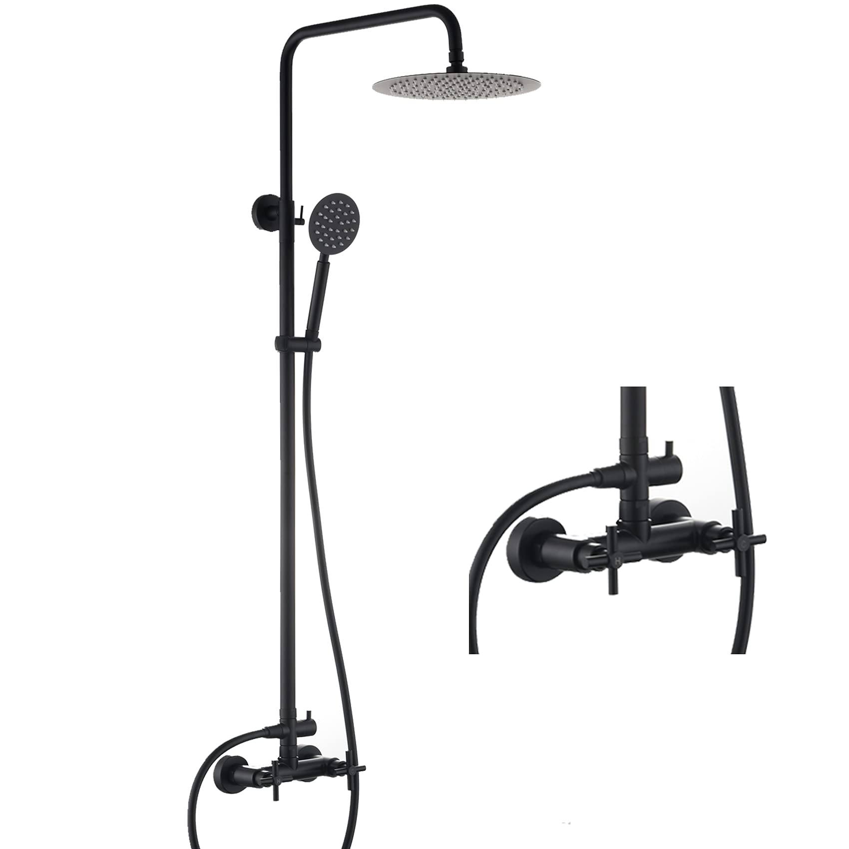 Buy HYEASTR Outdoor Shower Kit Wall ed Shower System with 10 Inch