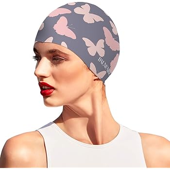 beige swim cap