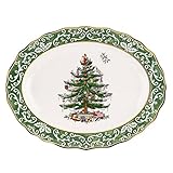 Spode Christmas Tree Embossed Platter, Large, Gold