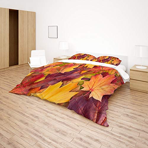 Housse de couette 100 % polyester parure de lit Queen Size avec 2 taies - 5