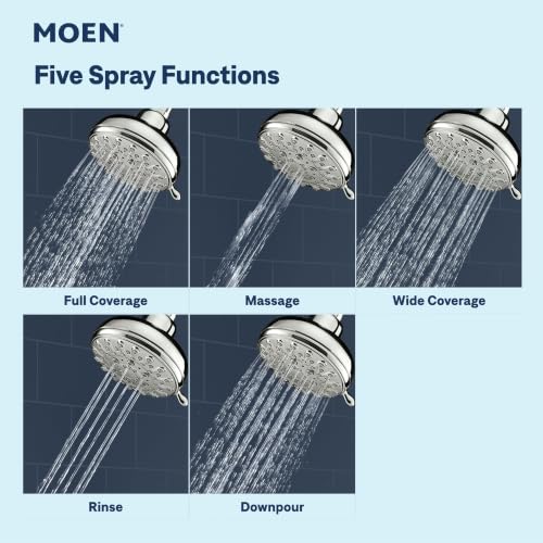 Moen 82115 Idora Single-Handle Posi-Temp Tub and Shower Faucet with Valve Included, Chrome, Pressure-Balancing Shower System with Showerhead and IPS Tub Spout - image 6
