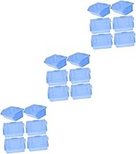 OSALADI Caixa De Peças De Armazém 18 Peças Prateleira Montada Parede Caixas De Peças De Plástico Caixa De Ferramentas De Plástico Organizador De Despensa Caixas De Peças