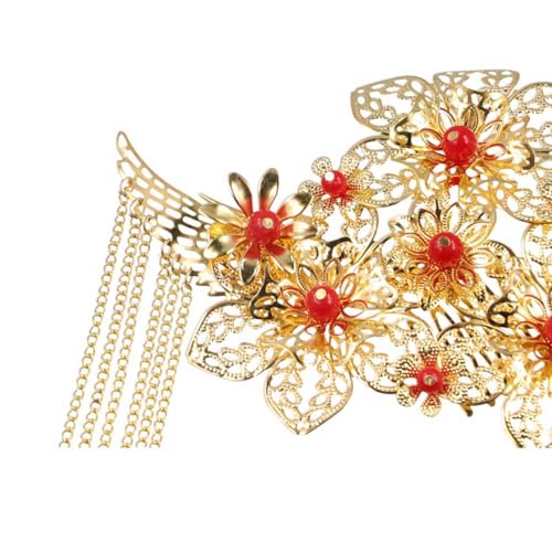 2 Pzs Set de Pinzas para Pelo de Aleación Dorada Clásica, Estilo Tradicional para Mujer, Accesorios para Bodas y Uso Casual miniatura 7