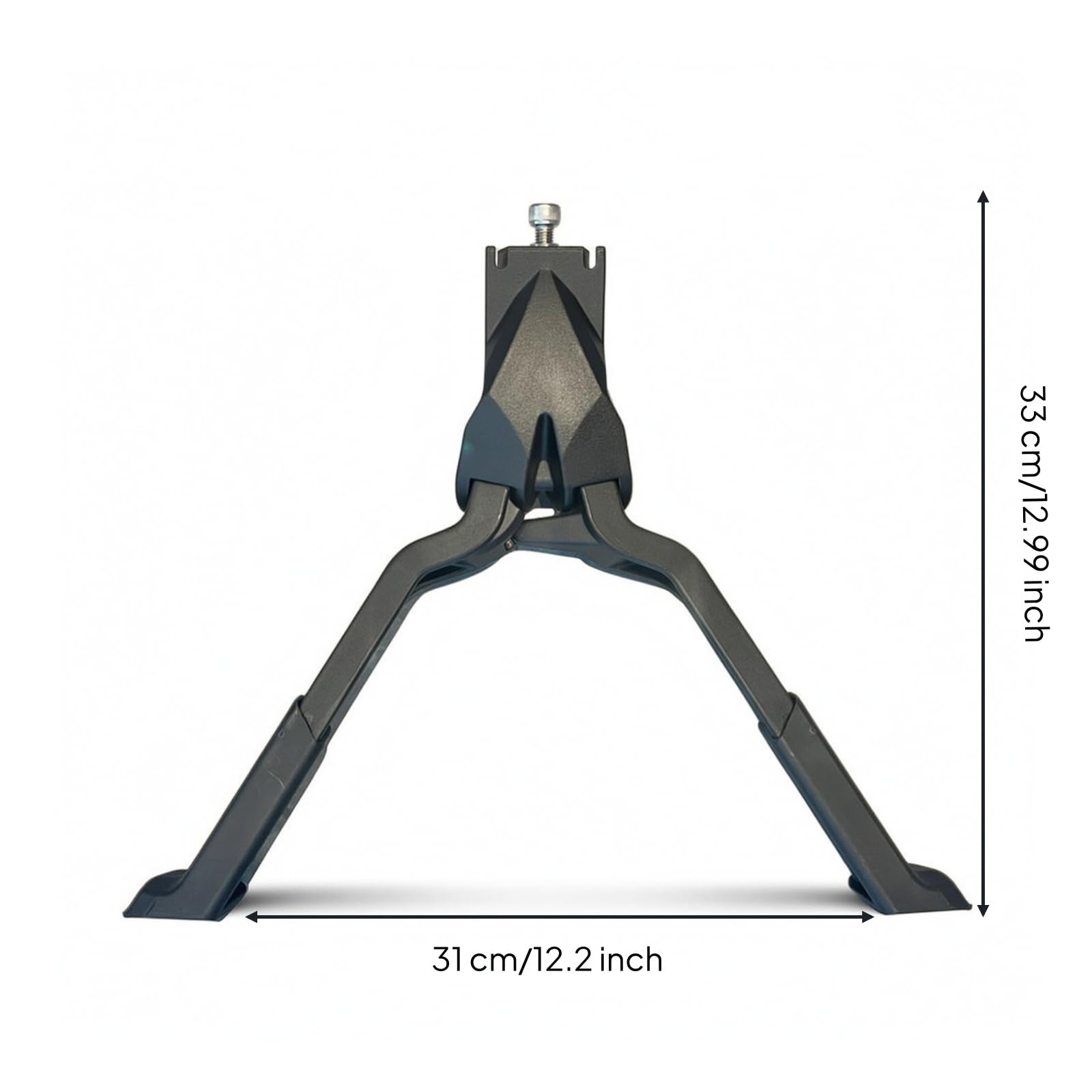 Béquille de Vélo Centre Support Pied Cric Structure Robuste en Alliage d'Aluminium tabilité à Double Jambe et Embouts en Nylon Antidérapants Hauteur