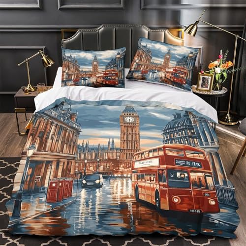 YVASPQRTW Escena callejera de Londres 3D