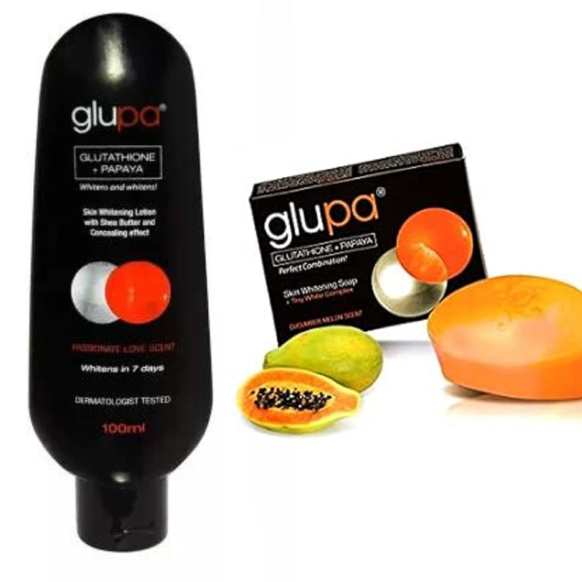 glupa glutathione plus papaya Buy Glutathione + papaya lotion and soap with shea butter and concealing  effect best combo for whitening and lightening by glupa Online at Low  Prices in India