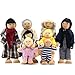 SumDirect Set di 8 Felice Famiglia di Bambole di Legno, burattino per bambini giocare casa regalo (Style 2)