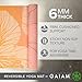 Gaiam Yoga Mat - Premium 6mm Print Reversible Extra Thick Non Slip Exercise & Fitness Mat for All Types of Yoga, Pilates & Floor Workouts (68