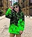 Ahegao Boys Sweatshirts Green Flame Hoodies for Kids Classical Athletic Pullover Boy Black Fire Hoodie Size 12-14 Years Youth Sweater