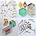 Le Sense Amazing Home Elegant Modern Stackable Geometric Jewelry Tray Desk Organizer Decorative Display Storage Rhombus Platters for Rings Necklace Earrings Set of 4