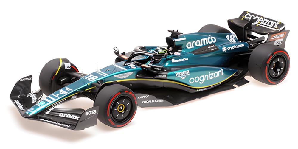 Minichamps 117230318 - Aston Martin AMR23 Lance Stroll Australian GP 2023 - echelle 1/18 - modèle de Voiture