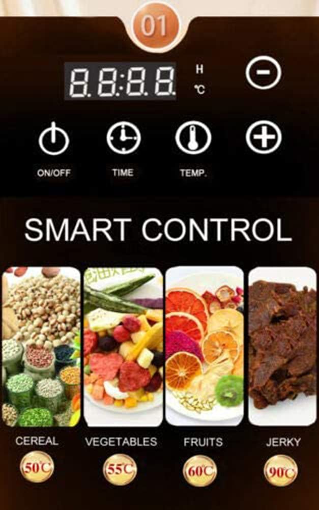 Secador de alimentos, máquina de fruta seca de alta capacidad de 32 capas de mesa comercial, secadora de alimentos multicapa, para especias, carne, ternera, frutas y verduras