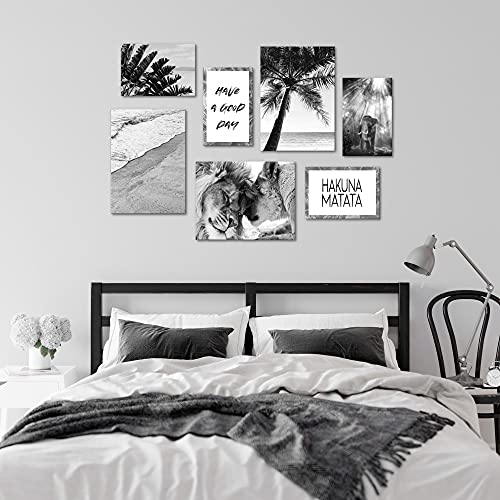 Imágenes decorativas Novart Löwen Amor set de cuadros de 7 partes listo 6