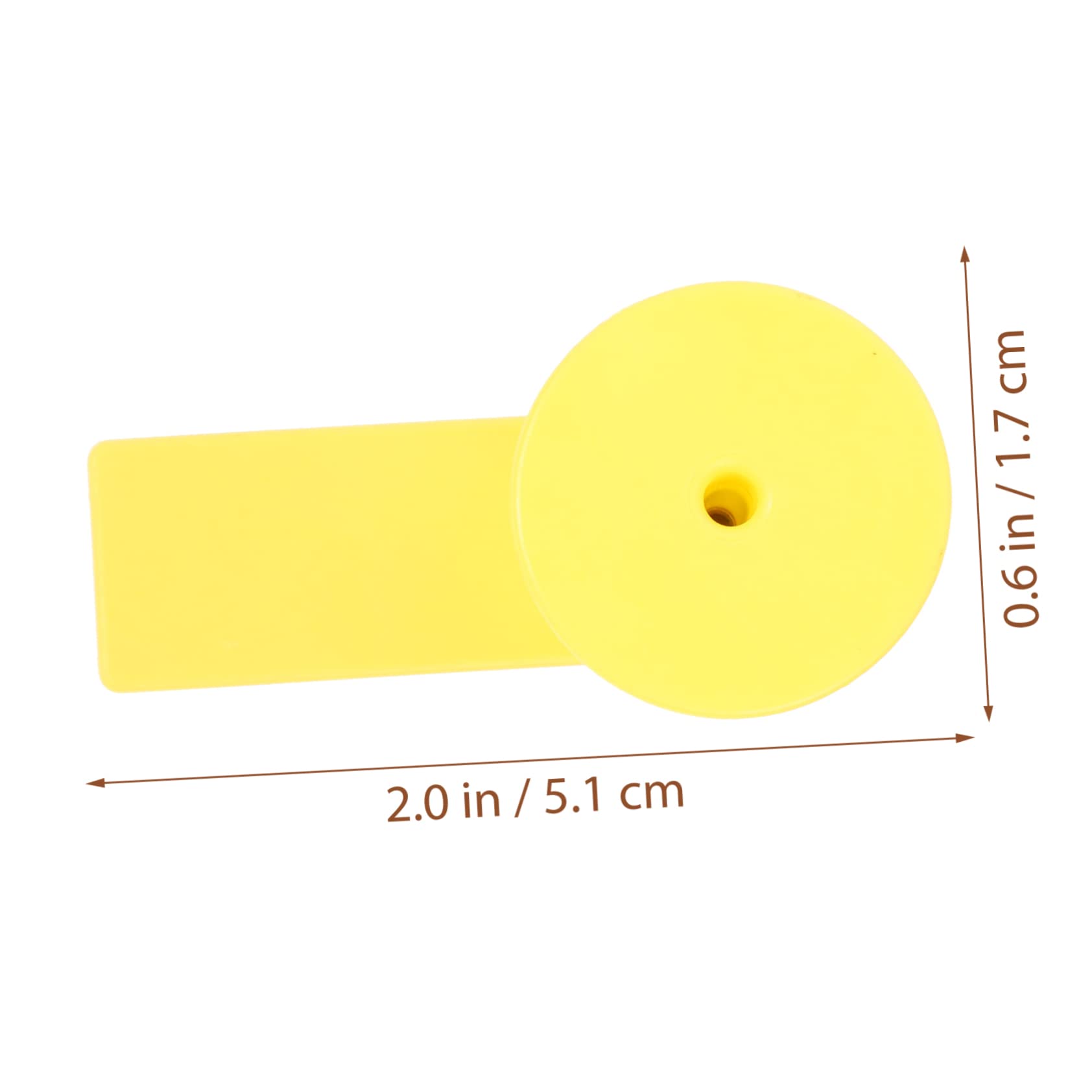 HEMOTON 100Sets Blank Ear Tags for Livestock Identification Durable and Wear Resistant Tags for Cows Goats Sheep and Pigs for Herd Management and Theft Prevention