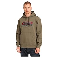 G-STAR Uomo Old Skool Logo Hooded Sweater, Marrone (turf D26347)