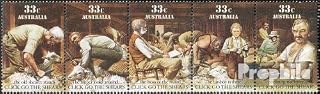 Australia 979-983 Five Strips (Complete.Issue.) unmounted Mint/Never hinged ** MNH 1986 Folklore (Stamps for Collectors) Culture