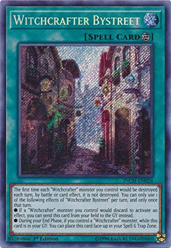  Yu-Gi-Oh! - Witchcrafter Bystreet - INCH-EN024 - Secret Rare - 1st Edition - Infinity Chasers