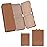 FYY 2 Pcs Daily Pill Organizer, 7 Compartments Portable Pill Case Travel Pill Organizer,[Folding Design] Pill Box for Purse Pocket to Hold Vitamins,Cod Liver Oil,Supplements and Medication-Brown