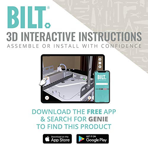 Genie 1/2 HPC 3053-TV QuietLift Connect smart garage door opener, Wi-Fi, Works with Alexa