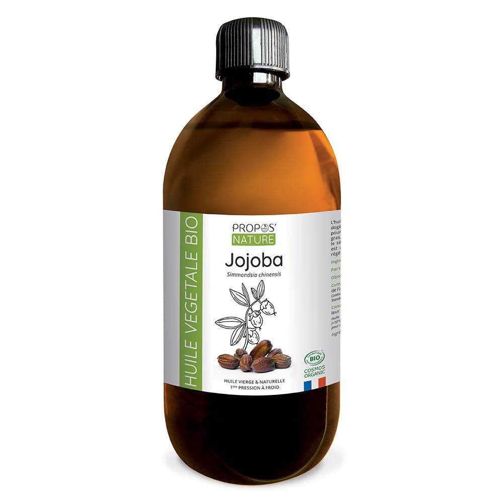 Huile de Jojoba Bio - Simmondsia chinensis seed oil - Huile vierge - 100% pure et naturelle - 500ml - PROPOS'NATURE