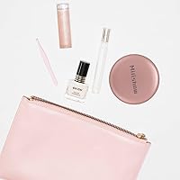 Vista 6 de Espejo compacto con luz LED, espejo recargable con aumento 1x/10x, 3.5 pulgadas, espejo de viaje regulable para bolso, bolsillo, espejo